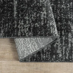 Relax Oslo - Laagpolig Effen Vloerkleed - Zwart - 200x290 CM