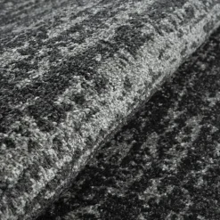 Relax Oslo - Laagpolig Effen Vloerkleed - Zwart - 200x290 CM