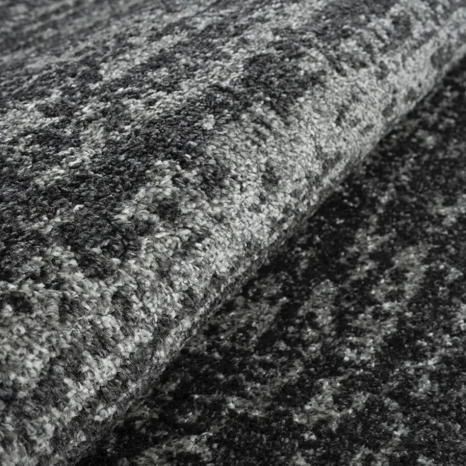 Relax Oslo - Laagpolig Effen Vloerkleed - Zwart - 200x290 CM