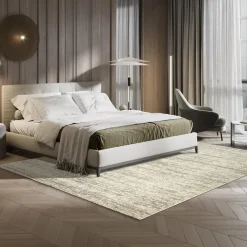 Relax Oslo - Laagpolig Effen Vloerkleed - Creme - 160x230 CM