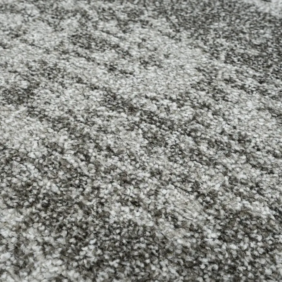 Relax Oslo - Laagpolig Effen Vloerkleed - Grijs - 250x250 CM Vierkant