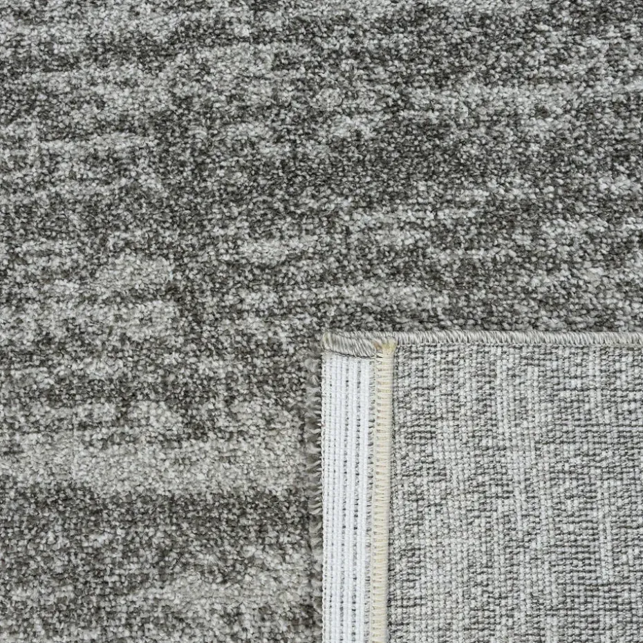 Relax Oslo - Laagpolig Effen Vloerkleed - Grijs - 250x250 CM Vierkant