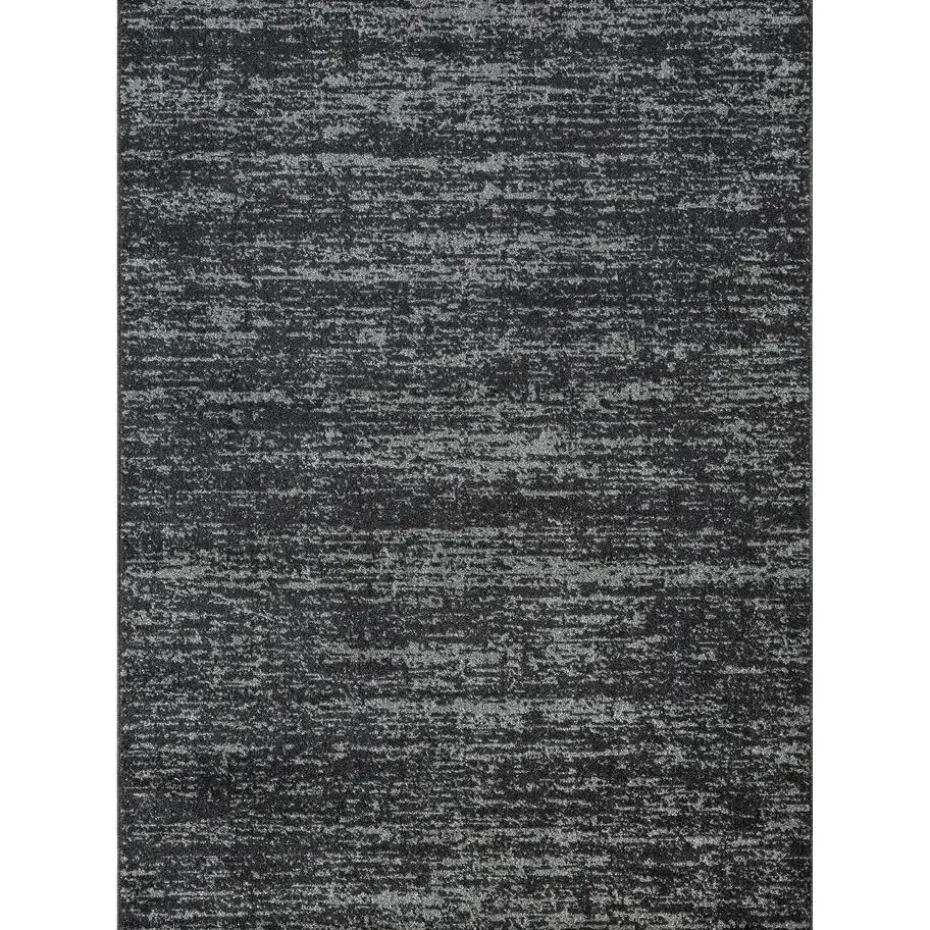 Relax Oslo - Laagpolig Effen Vloerkleed - Zwart - 120x170 CM