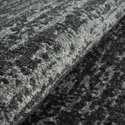 Relax Oslo - Laagpolig Effen Vloerkleed - Zwart - 120x170 CM