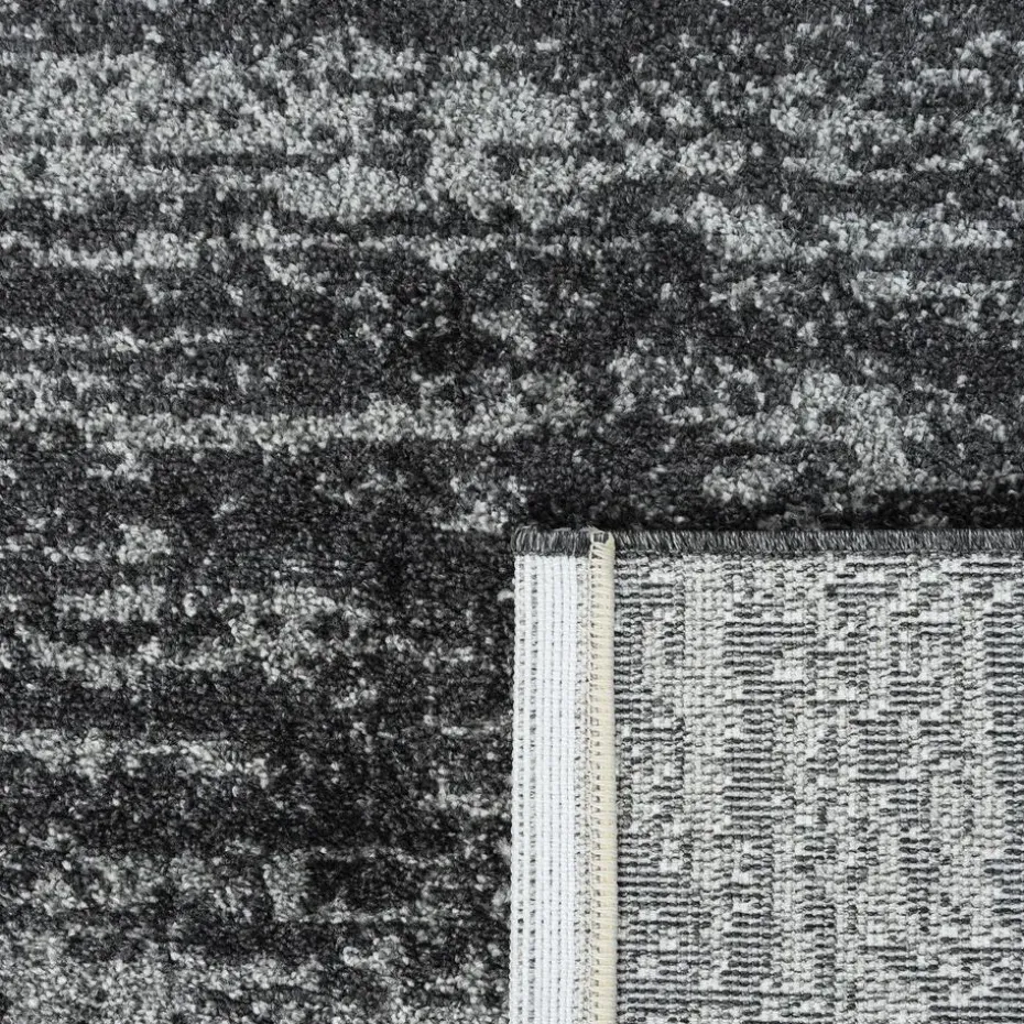 Relax Oslo - Laagpolig Effen Vloerkleed - Zwart - 120x170 CM