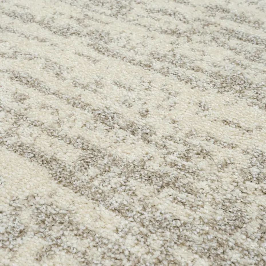 Relax Oslo - Laagpolig Effen Vloerkleed - Creme - 200x200 CM Vierkant