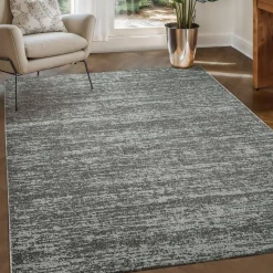 Relax Oslo - Laagpolig Effen Vloerkleed - Grijs - 120x170 CM