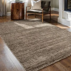 Relax Oslo - Laagpolig Effen Vloerkleed - Bruin - 120x170 CM