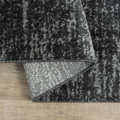 Relax Oslo - Laagpolig Effen Vloerkleed - Zwart - 160x230 CM