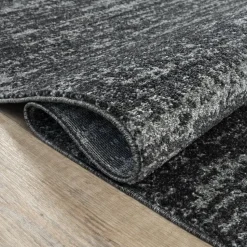 Relax Oslo - Laagpolig Effen Vloerkleed - Zwart - 160x230 CM