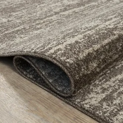 Relax Oslo - Laagpolig Effen Vloerkleed - Bruin - 140x200 CM