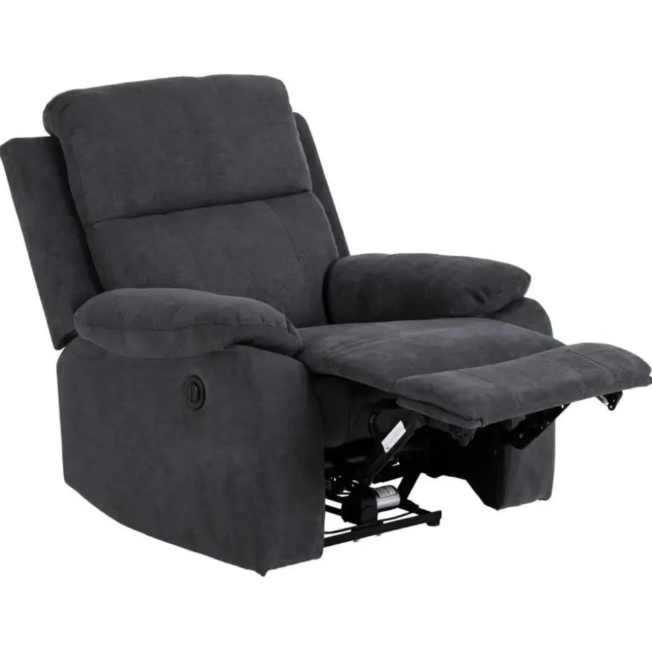 Relaxfauteuil Donkergrijs - 95x90x98cm - Verstelbaar - Rinda
