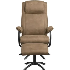 Relaxfauteuil Vincent incl. hocker - taupe