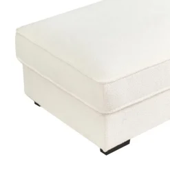 RENDERS - Ottomaan - Gebroken wit - Bouclé