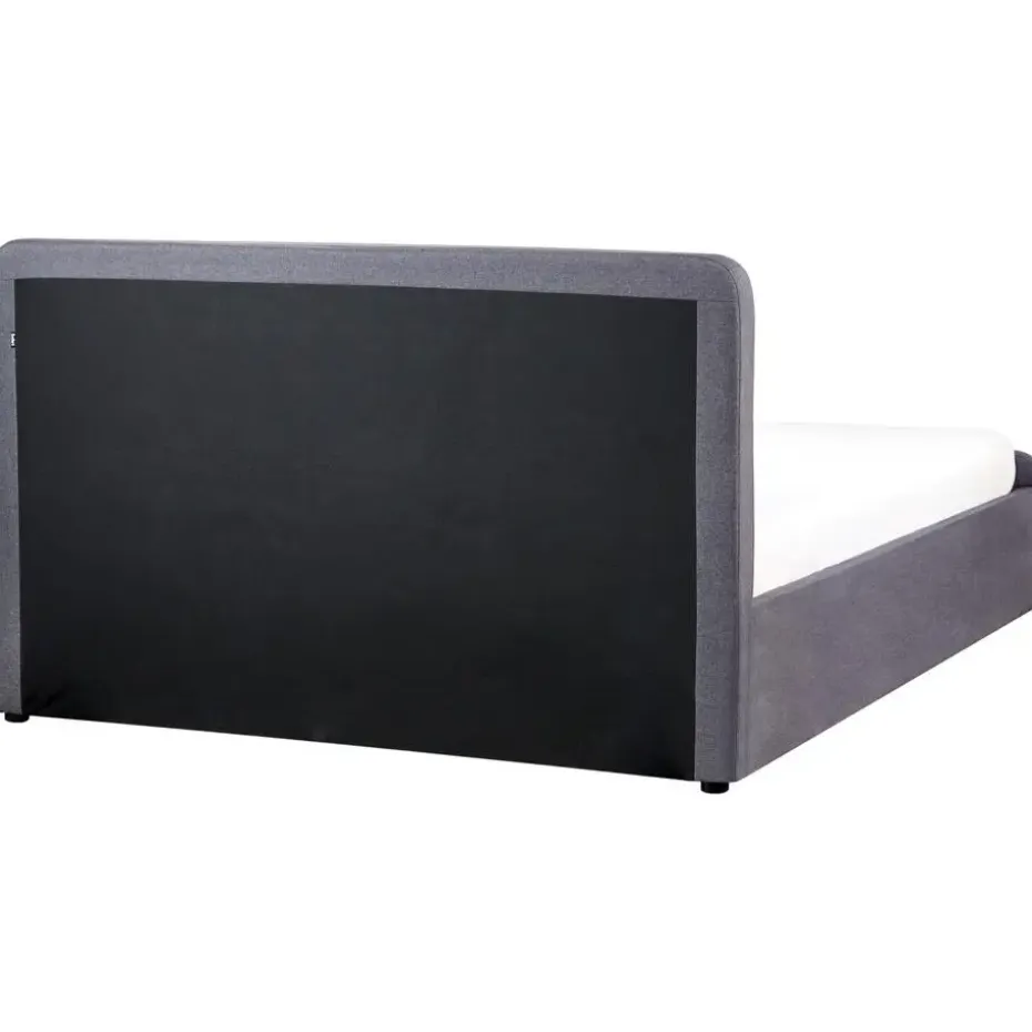 RENNES - Bed met opbergruimte - Grijs - 160x200 cm - Polyester