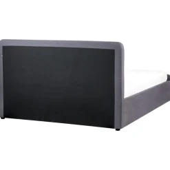 RENNES - Bed met opbergruimte - Grijs - 160x200 cm - Polyester