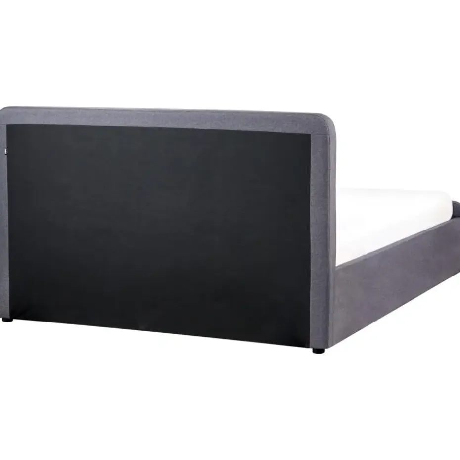 RENNES - Bed met opbergruimte - Grijs - 160x200 cm - Polyester