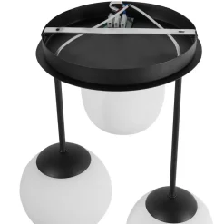 RIANA - Plafondlamp 3 lichten - Zwart - IJzer