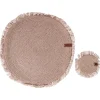 RIBBERY - Set van 12 placemats en onderzetters - Natuurlijk - Jute