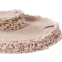 RIBBERY - Set van 12 placemats en onderzetters - Natuurlijk - Jute