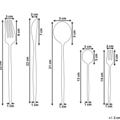 RIGATONI - Bestekset - Zwart - Roestvrij staal