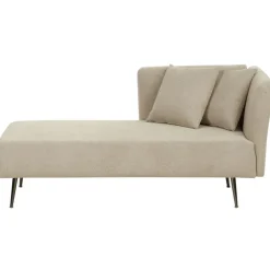 RIOM - Chaise longue - Beige - Rechtszijdig - Stof