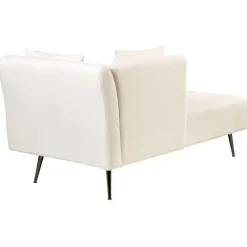 RIOM - Chaise longue - Wit - Rechtszijdig - Stof