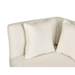 RIOM - Chaise longue - Wit - Rechtszijdig - Stof