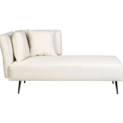 RIOM - Chaise longue - Wit - Linkszijdig - Stof