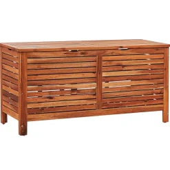 RIVIERA - Kussenbox - Donkere houtkleur - 130 cm - Acaciahout