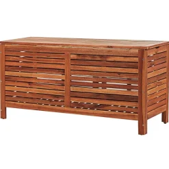 RIVIERA - Kussenbox - Donkere houtkleur - 130 cm - Acaciahout