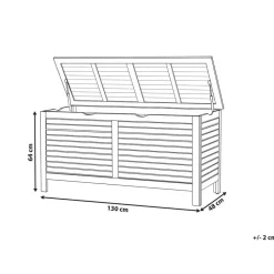 RIVIERA - Kussenbox - Lichte houtkleur - 130 cm - Acaciahout