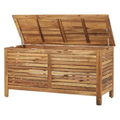 RIVIERA - Kussenbox - Lichte houtkleur - 130 cm - Acaciahout