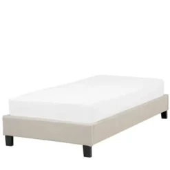 ROANNE - Kinderbed - Beige - 90 x 200 cm - Polyester