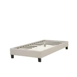 ROANNE - Kinderbed - Beige - 90 x 200 cm - Polyester