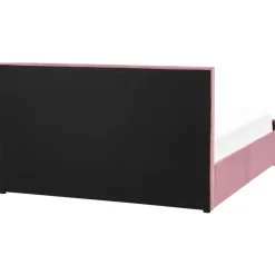ROCHEFORT - Tweepersoonsbed - Roze - 160 x 200 cm - Fluweel