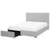 ROCHELLE - Bed opbergruimte - Lichtgrijs - 140 x 200 cm - Polyester