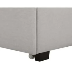 ROCHELLE - Bed opbergruimte - Lichtgrijs - 140 x 200 cm - Polyester