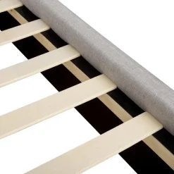 ROCHELLE - Bed opbergruimte - Lichtgrijs - 140 x 200 cm - Polyester