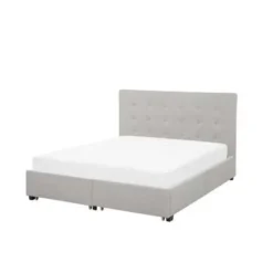 ROCHELLE - Bed opbergruimte - Lichtgrijs - 140 x 200 cm - Polyester