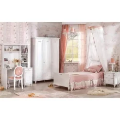 Romance commode kinderladekast meisjes met spiegel