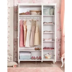 Romance 3-deurs kledingkast meisjeskamer