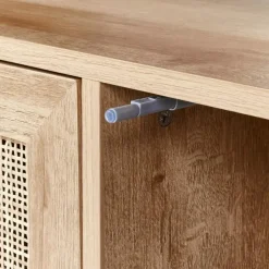 ROSELL - Hangende wastafelkast - Lichthout - 86 x 45 cm - Vezelplaat