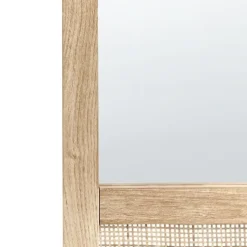 ROSELL - Wandspiegel - Lichthout - 60 x 60 cm - Vezelplaat