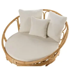 ROSSANO - Ligstoel - Natuurlijk - Rotan