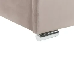 ROUEN - Bed met opbergruimte - Beige - 180 x 200 cm - Fluweel