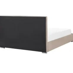 ROUEN - Bed met opbergruimte - Beige - 180 x 200 cm - Fluweel