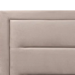 ROUEN - Bed met opbergruimte - Beige - 180 x 200 cm - Fluweel