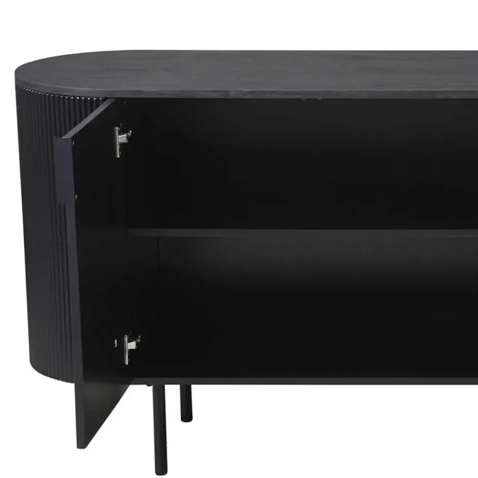 Rousseau Dressoir Lagos - 200 x 45 x 80 cm - Donkerbruin