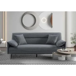 Rousseau Grijs Sivas Slaapbank - Eucalyptus Frame - H-H 95 x B-L 199 x D-P 89 cm